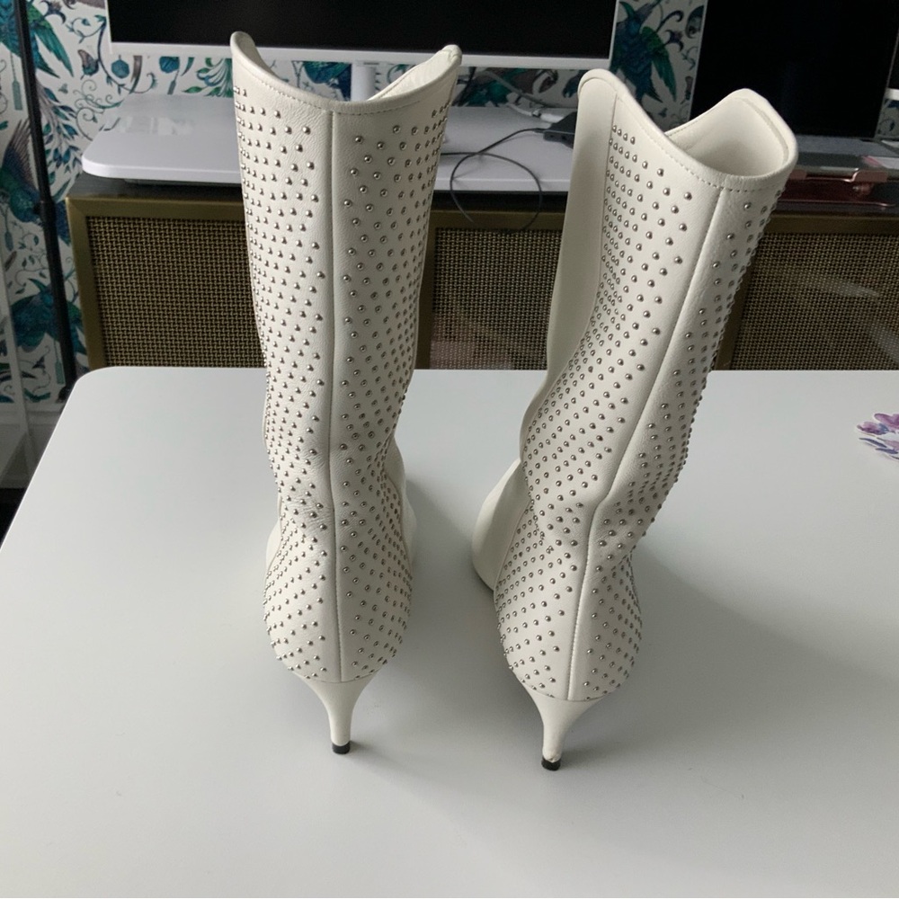 Anine Bing White Heeled Boots - Picture 3 of 9
